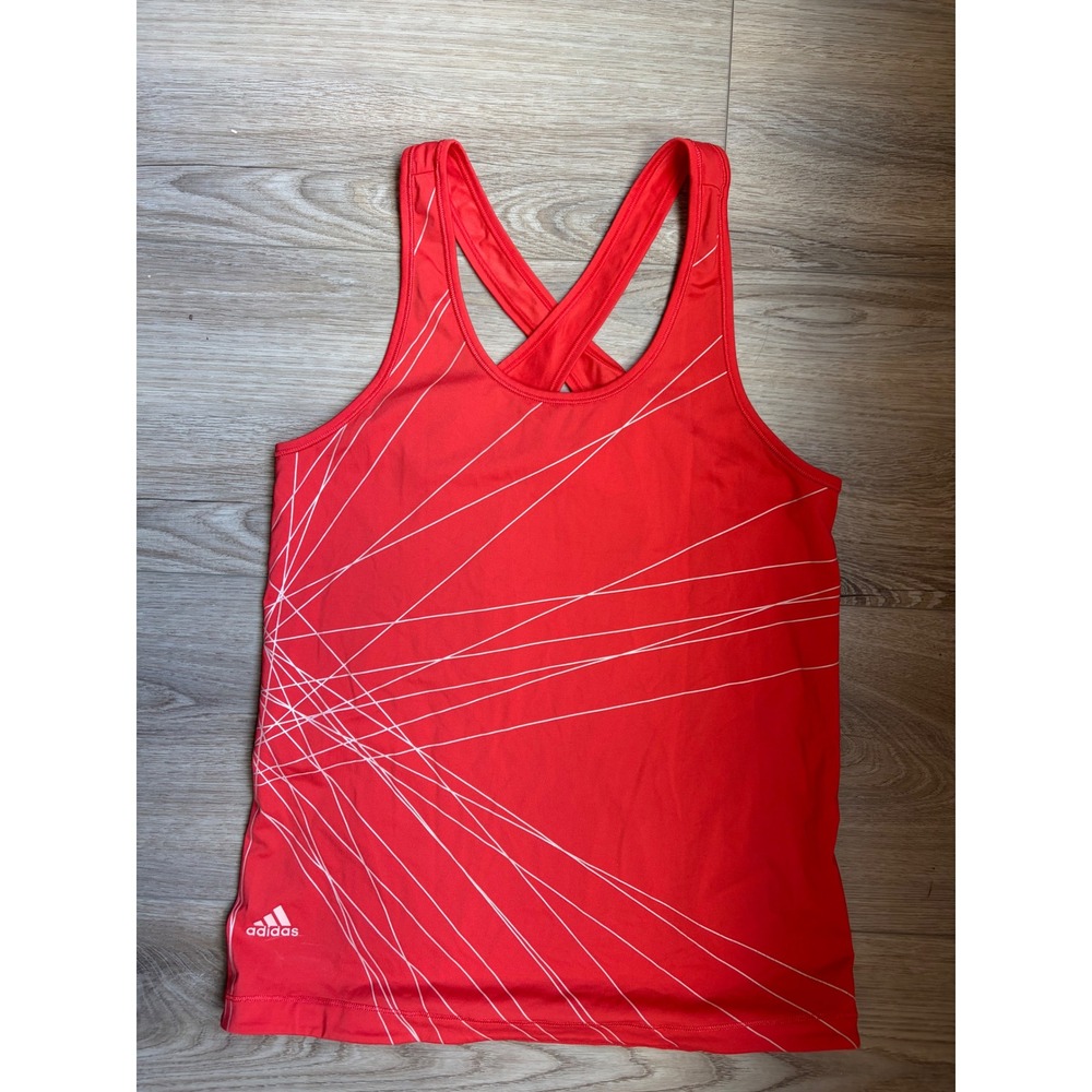 Adidas London 2012 Olympics Red Graphic‎ Racerback Tank Top Womens Size Small